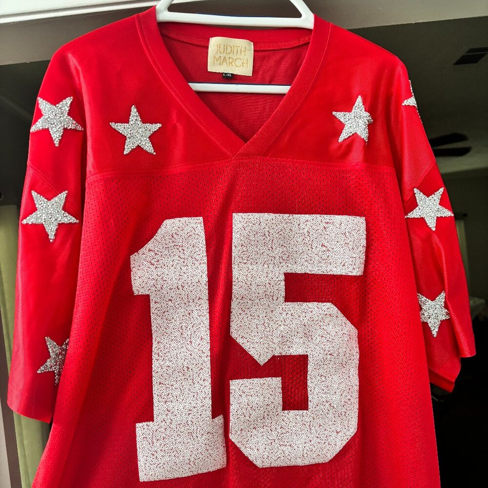 Judith March Custom Football Jersey (New Never Been Worn)